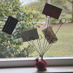 Pomegranate business card/photo holder